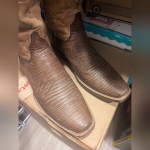 Black Jack Cowboy Boots Teju Lizard 10.5D